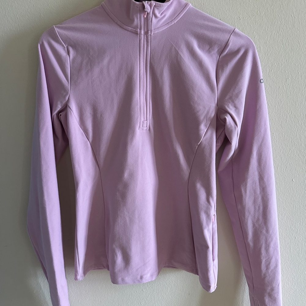 Alosoft 1/2 Zip Rapid Pullover - Sugarplum Pink size small